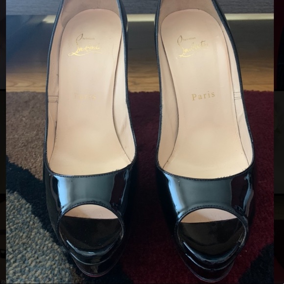 Christian Louboutin Lady Peep 150mm Patent - Picture 1 of 7